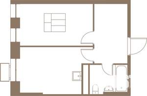 1-к квартира, вторичка, 41м2, 3/25 этаж