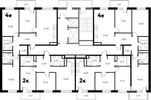 4-к квартира, вторичка, 83м2, 14/17 этаж