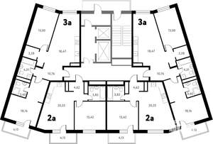 3-к квартира, вторичка, 73м2, 7/17 этаж