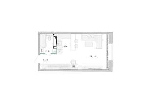 Студия квартира, строящийся дом, 30м2, 5/17 этаж