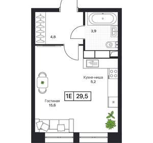 Студия квартира, вторичка, 30м2, 3/17 этаж