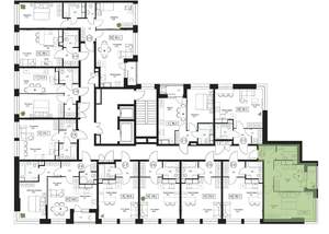 1-к квартира, вторичка, 41м2, 5/17 этаж