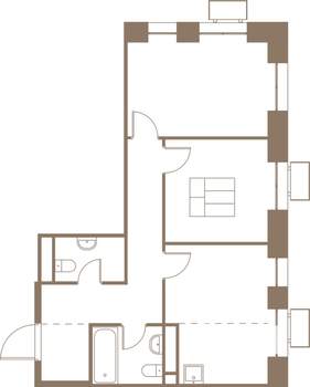 3-к квартира, вторичка, 56м2, 8/25 этаж
