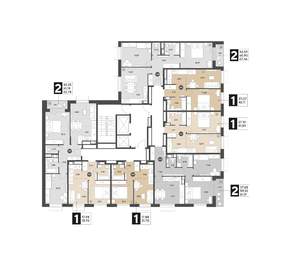 1-к квартира, вторичка, 42м2, 9/12 этаж