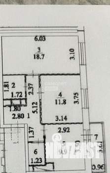 2-к квартира, вторичка, 57м2, 7/14 этаж