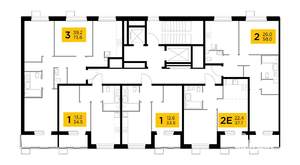 1-к квартира, строящийся дом, 32м2, 6/14 этаж