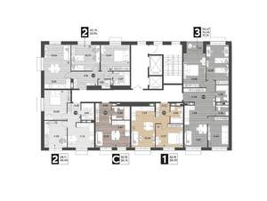 2-к квартира, вторичка, 64м2, 12/15 этаж