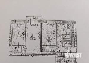 3-к квартира, вторичка, 56м2, 3/5 этаж