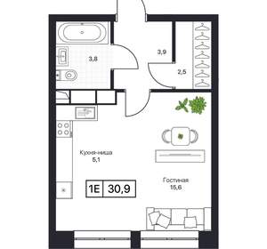 Студия квартира, вторичка, 31м2, 6/17 этаж
