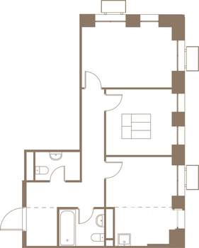 3-к квартира, вторичка, 56м2, 18/25 этаж