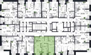 2-к квартира, вторичка, 52м2, 5/17 этаж