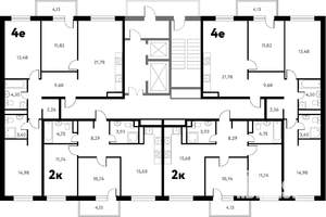 2-к квартира, вторичка, 57м2, 10/17 этаж