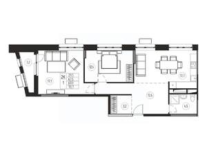 2-к квартира, вторичка, 69м2, 20/21 этаж
