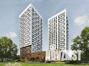 2-к квартира, строящийся дом, 47м2, 21/23 этаж