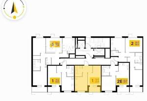 1-к квартира, вторичка, 34м2, 14/14 этаж