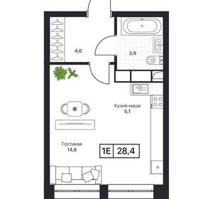 Студия квартира, вторичка, 28м2, 10/17 этаж