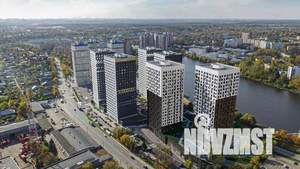1-к квартира, строящийся дом, 47м2, 22/23 этаж