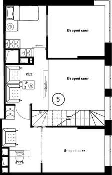 3-к квартира, вторичка, 54м2, 17/17 этаж