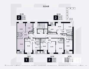 2-к квартира, вторичка, 60м2, 8/16 этаж
