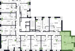 1-к квартира, вторичка, 41м2, 6/17 этаж