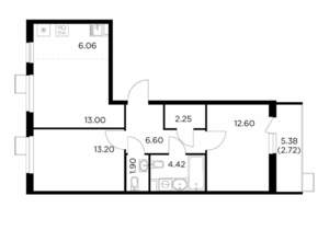 3-к квартира, вторичка, 63м2, 8/15 этаж