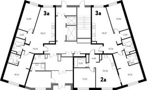 3-к квартира, вторичка, 71м2, 1/17 этаж