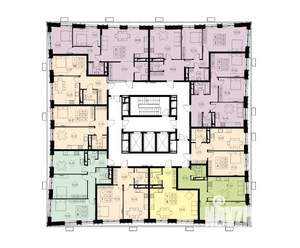 3-к квартира, строящийся дом, 73м2, 16/18 этаж