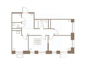 3-к квартира, вторичка, 73м2, 4/25 этаж