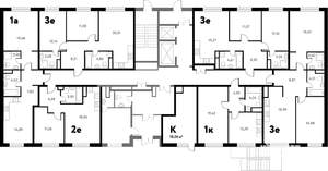 1-к квартира, вторичка, 50м2, 1/17 этаж