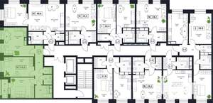 2-к квартира, вторичка, 63м2, 2/17 этаж