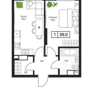 1-к квартира, вторичка, 39м2, 10/17 этаж