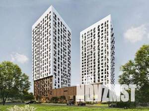 2-к квартира, строящийся дом, 49м2, 16/23 этаж