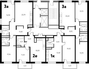 1-к квартира, вторичка, 42м2, 3/17 этаж