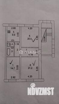 3-к квартира, вторичка, 84м2, 1/3 этаж