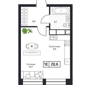 Студия квартира, вторичка, 28м2, 11/17 этаж