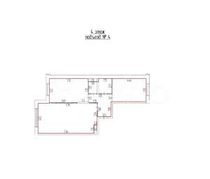 2-к квартира, сданный дом, 73м2, 4/22 этаж