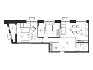 2-к квартира, вторичка, 69м2, 21/21 этаж