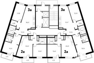 3-к квартира, вторичка, 73м2, 3/17 этаж