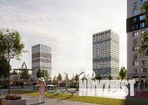 1-к квартира, строящийся дом, 44м2, 23/25 этаж