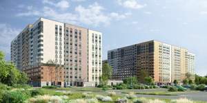 3-к квартира, строящийся дом, 62м2, 9/15 этаж