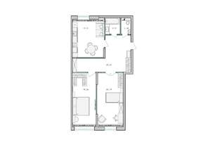 2-к квартира, строящийся дом, 82м2, 2/17 этаж