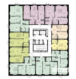2-к квартира, строящийся дом, 50м2, 14/23 этаж