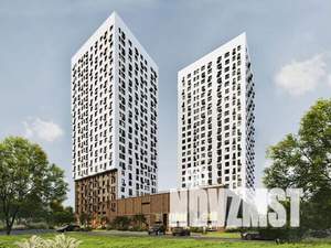 2-к квартира, строящийся дом, 72м2, 6/23 этаж