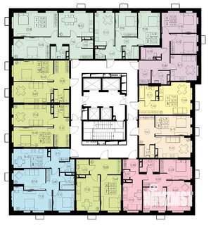 3-к квартира, строящийся дом, 64м2, 8/23 этаж