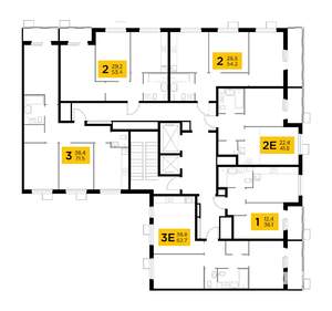1-к квартира, строящийся дом, 34м2, 10/14 этаж