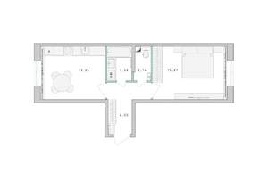 1-к квартира, строящийся дом, 41м2, 9/17 этаж