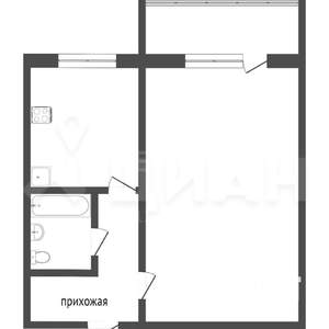 1-к квартира, вторичка, 20м2, 4/9 этаж
