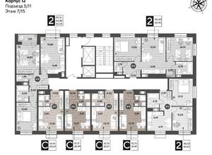 Студия квартира, строящийся дом, 21м2, 7/15 этаж