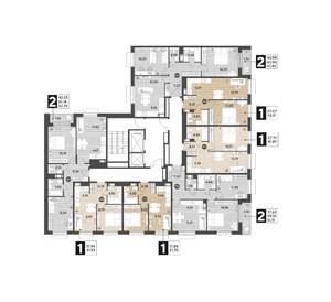 1-к квартира, вторичка, 42м2, 6/12 этаж