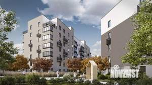 1-к квартира, строящийся дом, 50м2, 1/4 этаж